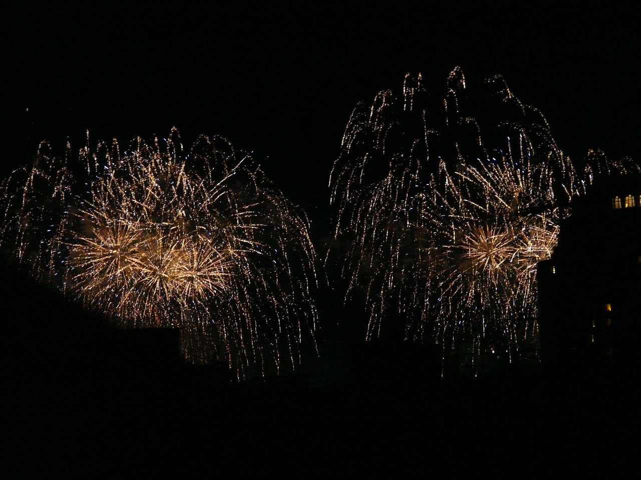 fireworks explode night free photo