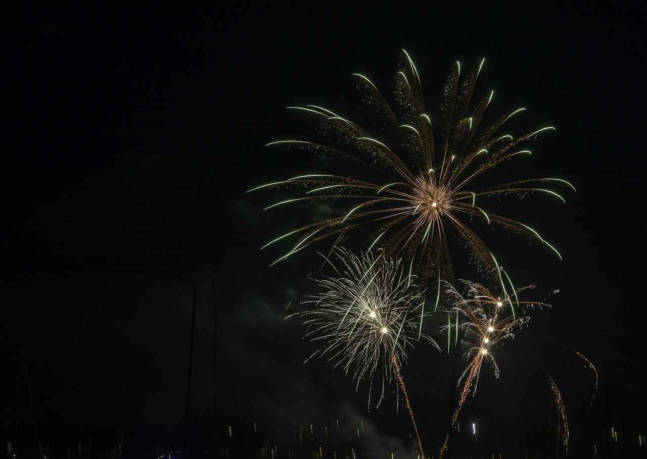 fireworks sylvester shower of sparks free photo