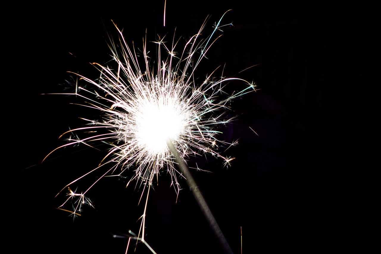 fireworks light sparkler free photo