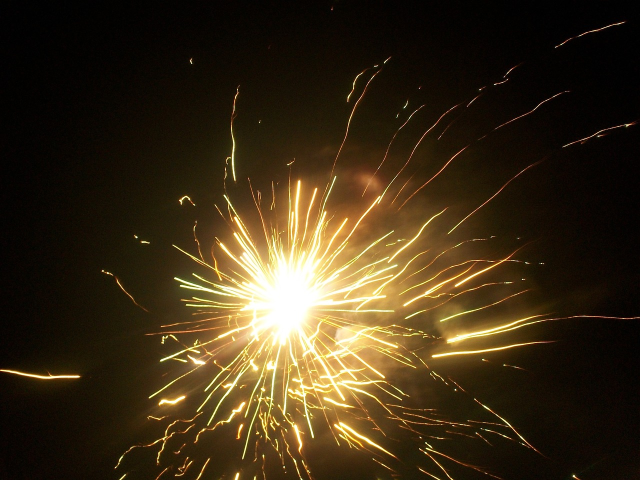 fireworks lights night free photo