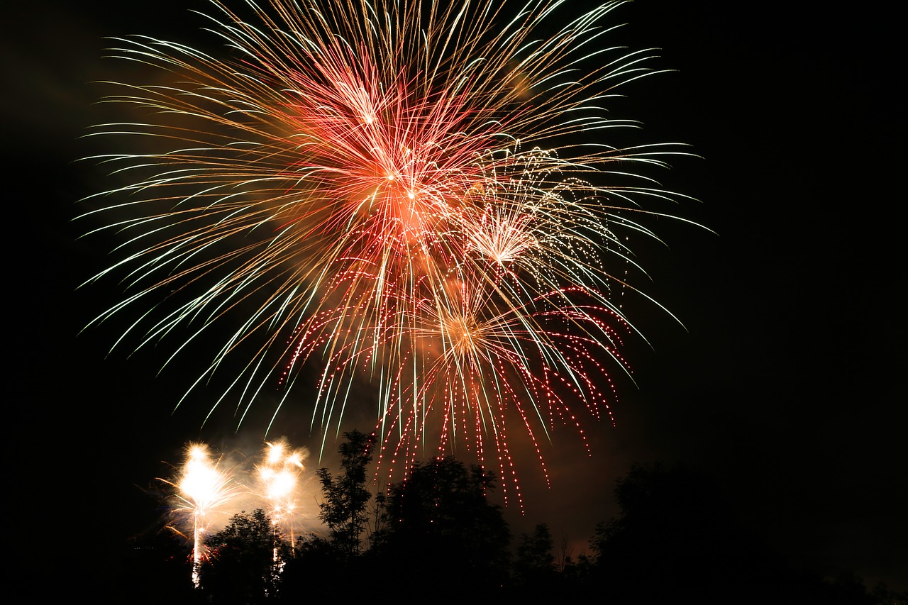 fireworks rocket night free photo