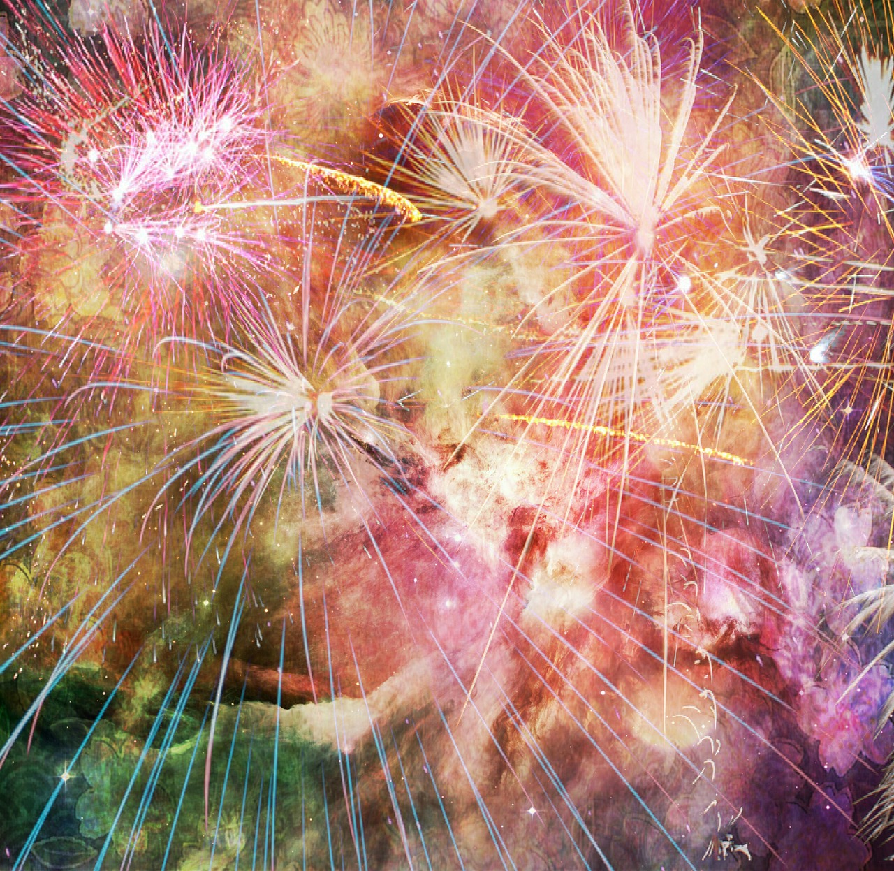 fireworks colorful cheerful free photo