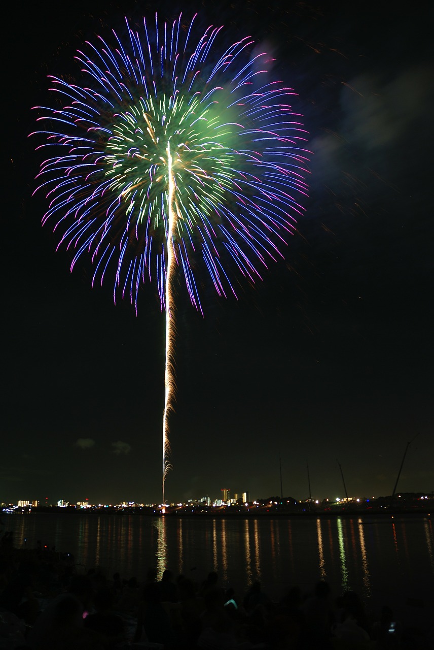 fireworks hanabi colorful free photo
