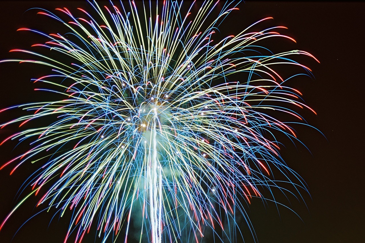 fireworks color celebration free photo
