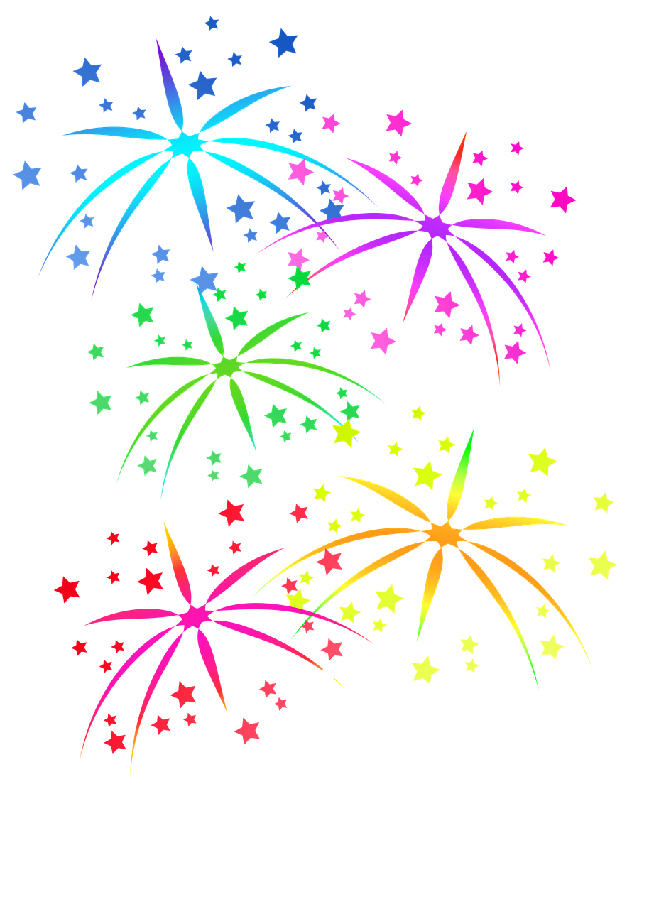 fireworks stars celebration free photo