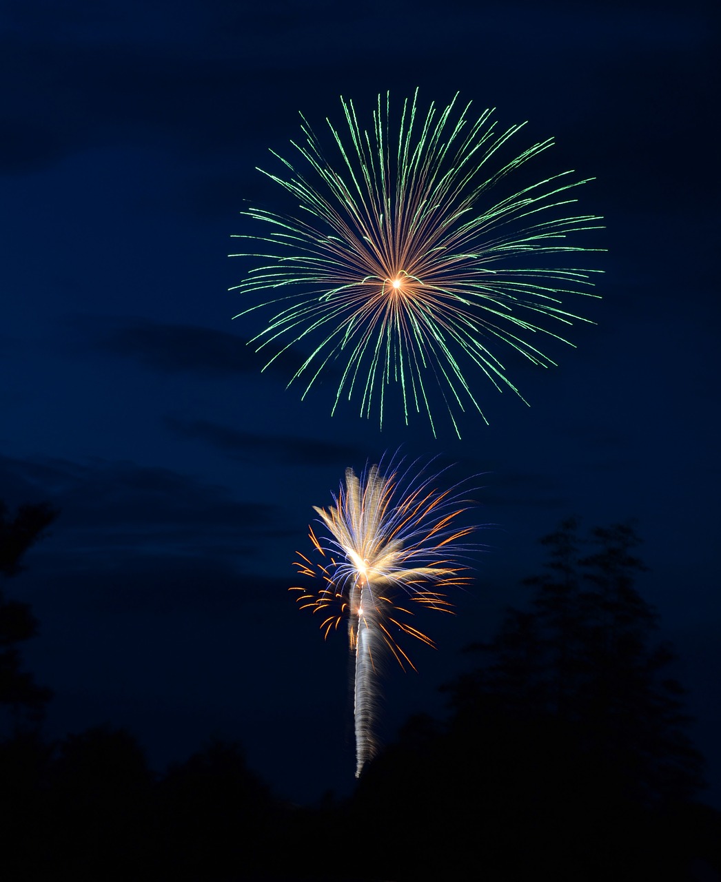 fireworks rockets independence day free photo