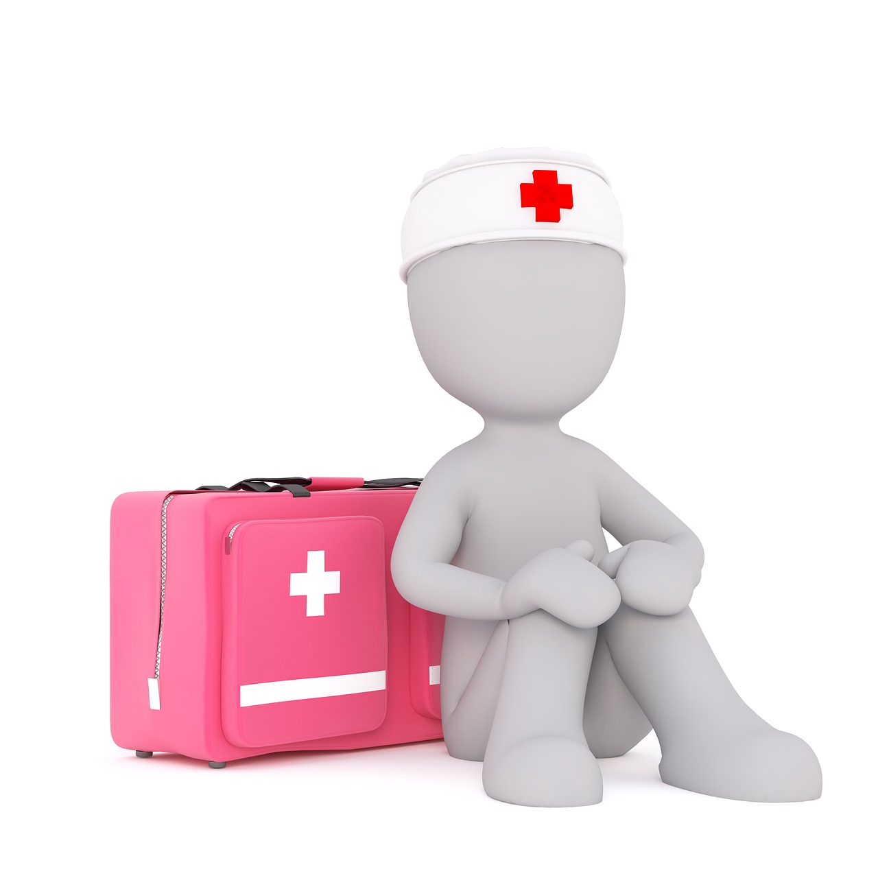 first aid white male 3d model free photo