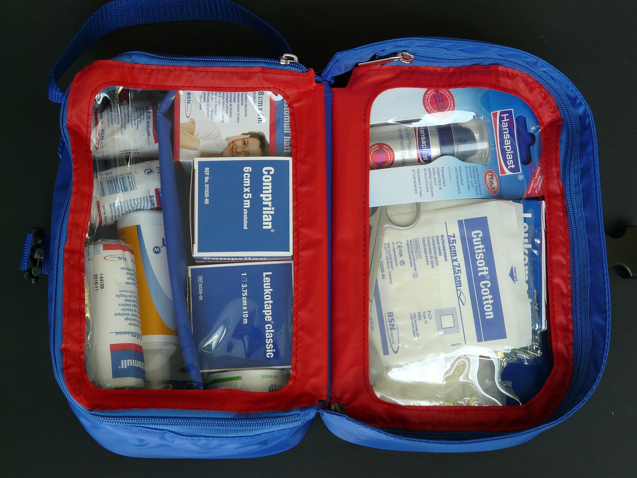 first aid kit kits medical patch free photo
