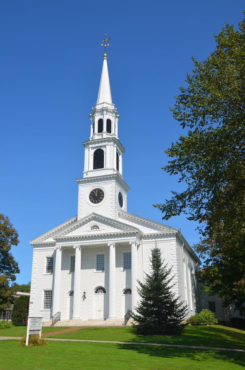 first congregation church  williamstown  massachusetts free photo