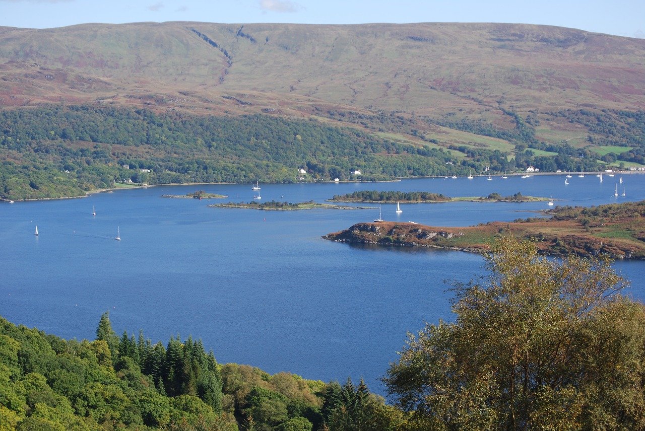 kyles of bute caladh harbour firth free photo