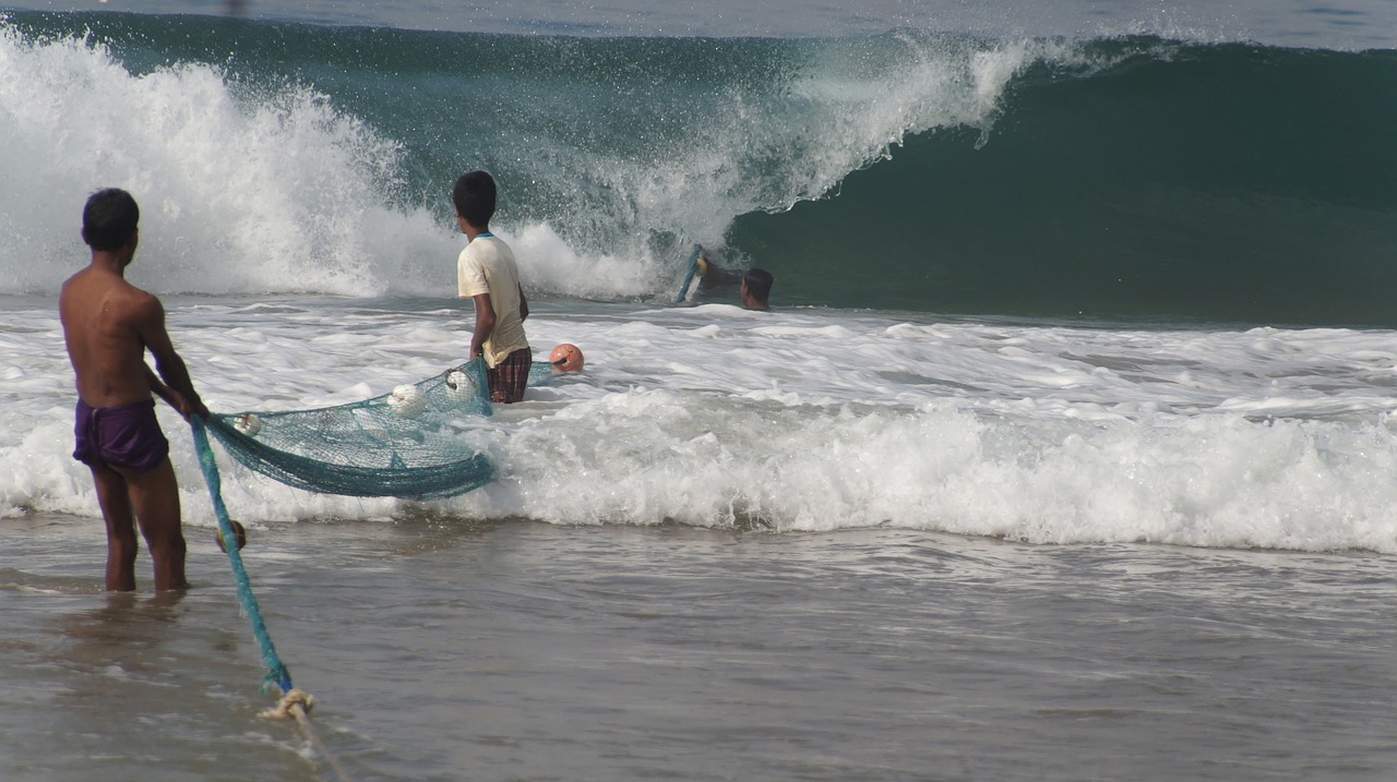 fischer sri lanka beach free photo