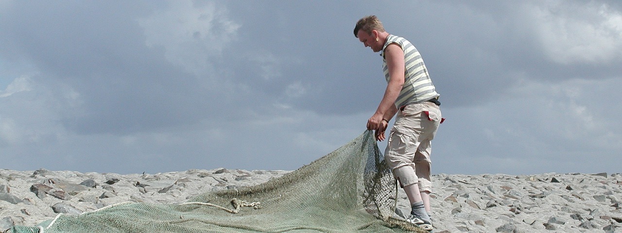 fischer fishing net port free photo