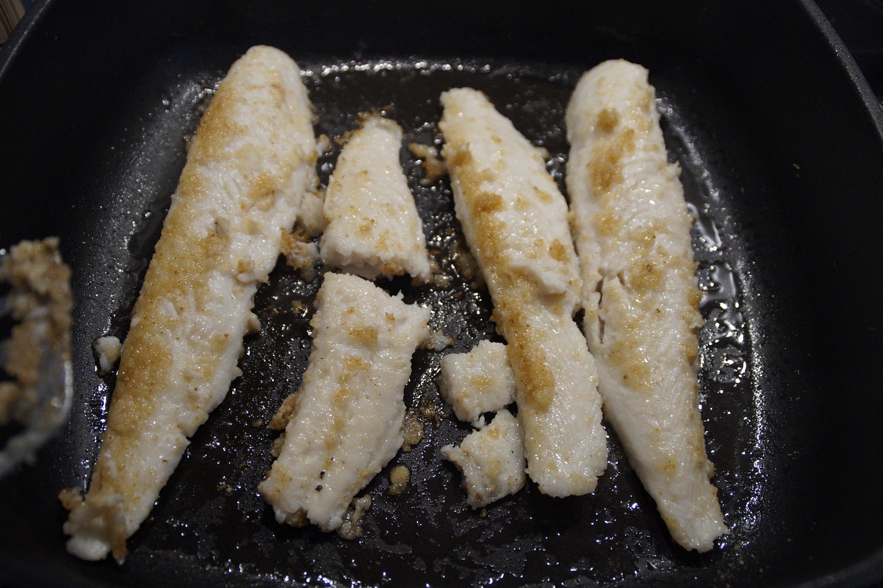fish fry pan free photo