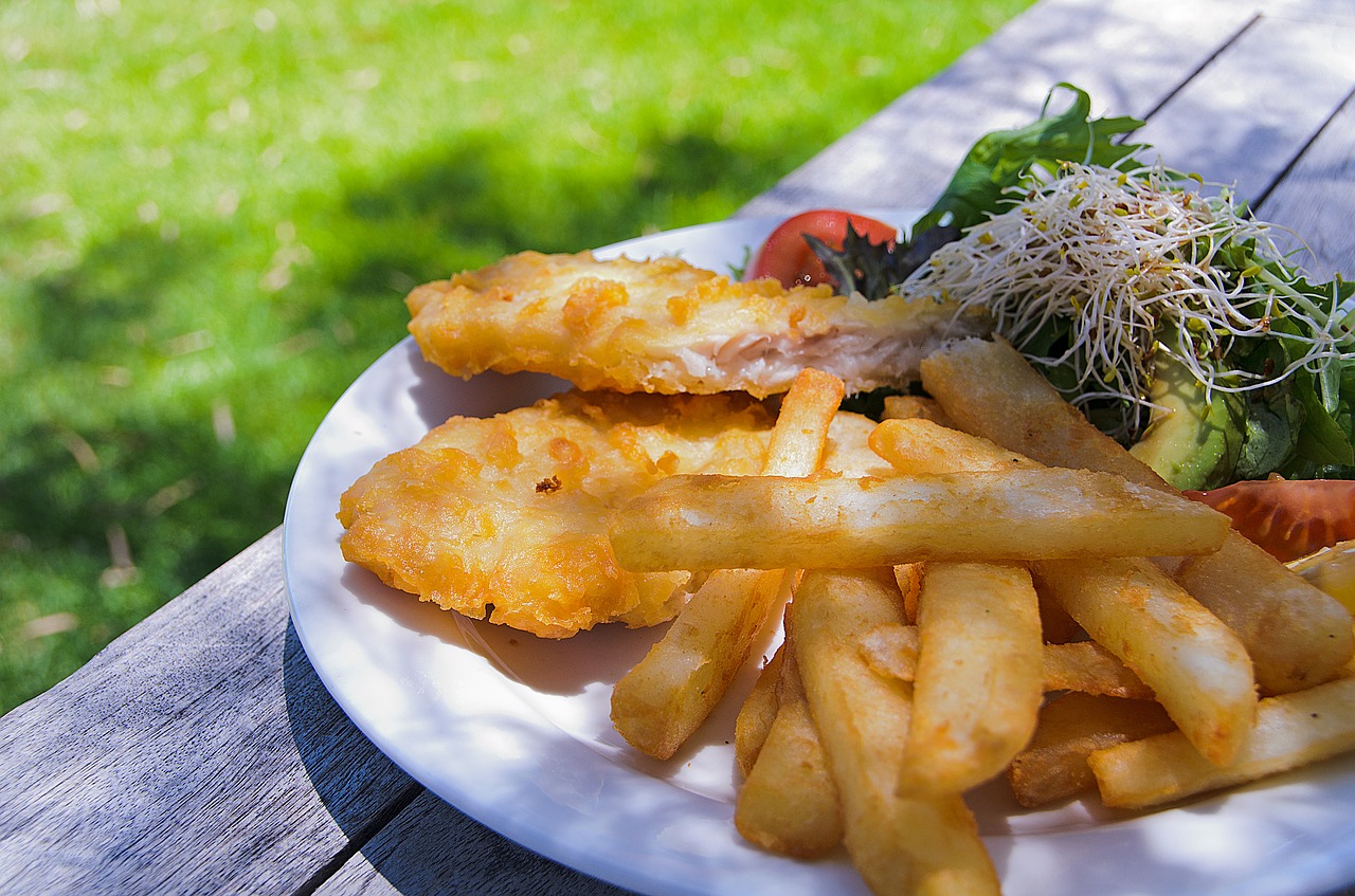 fish chips food free photo