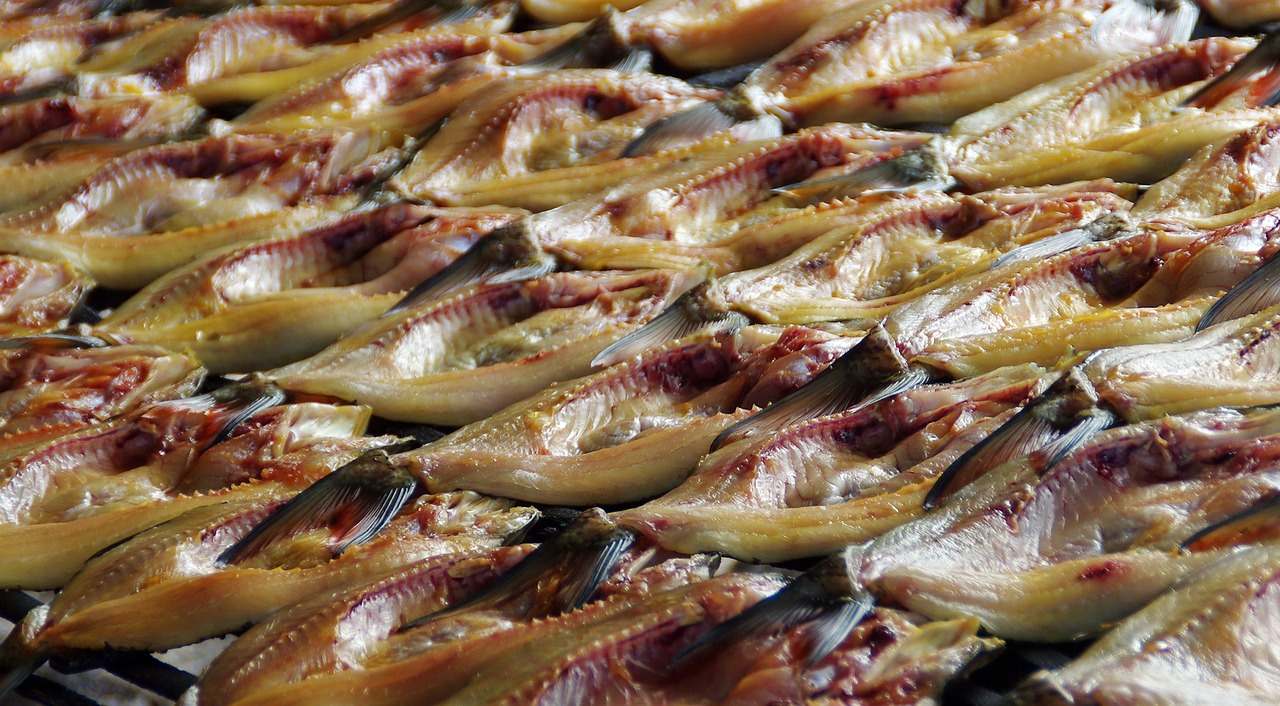 fish dried smokehouse free photo