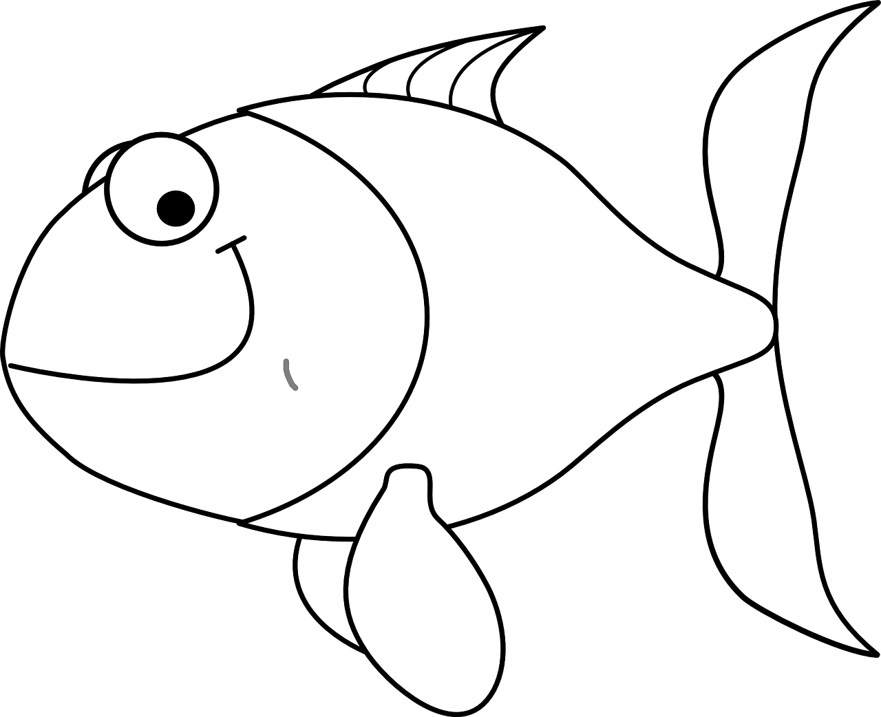 fish smiling cartoon free photo