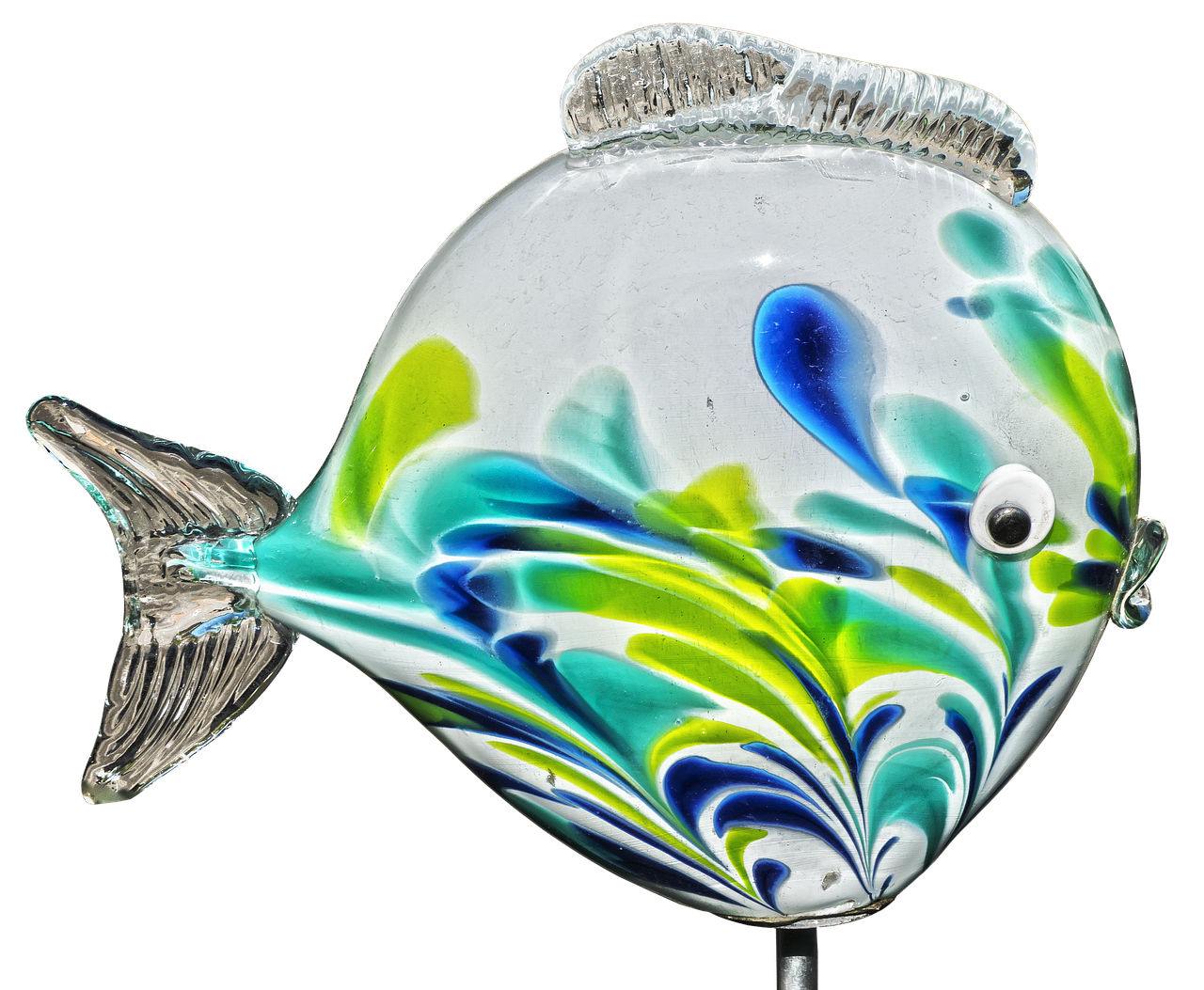 fish  glass fish  garden decoration free photo