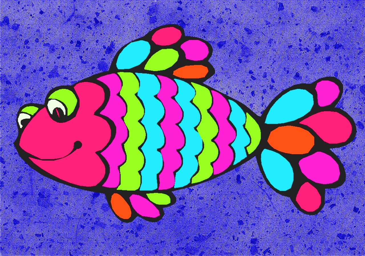 fish cartoon drawing free photo