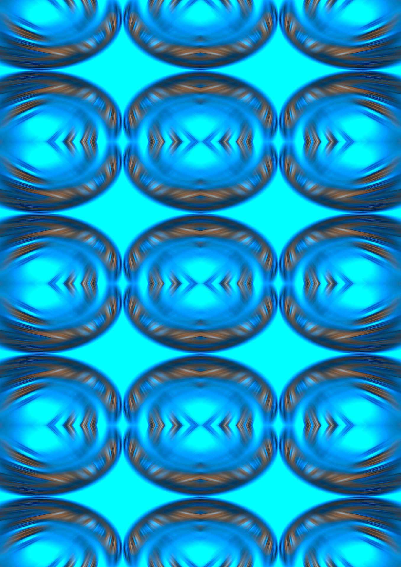 ovals luminous blue free photo