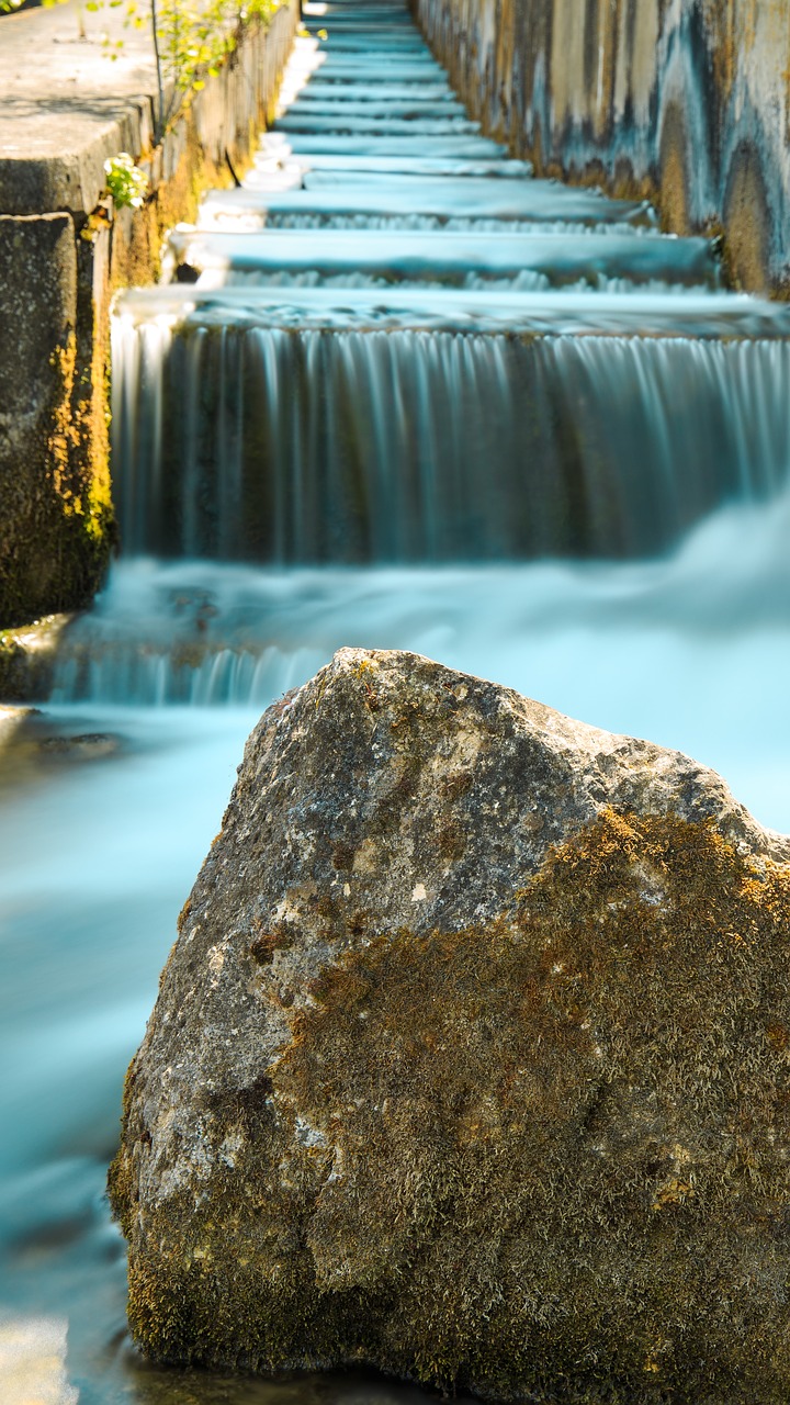 fish ladder barrage river free photo