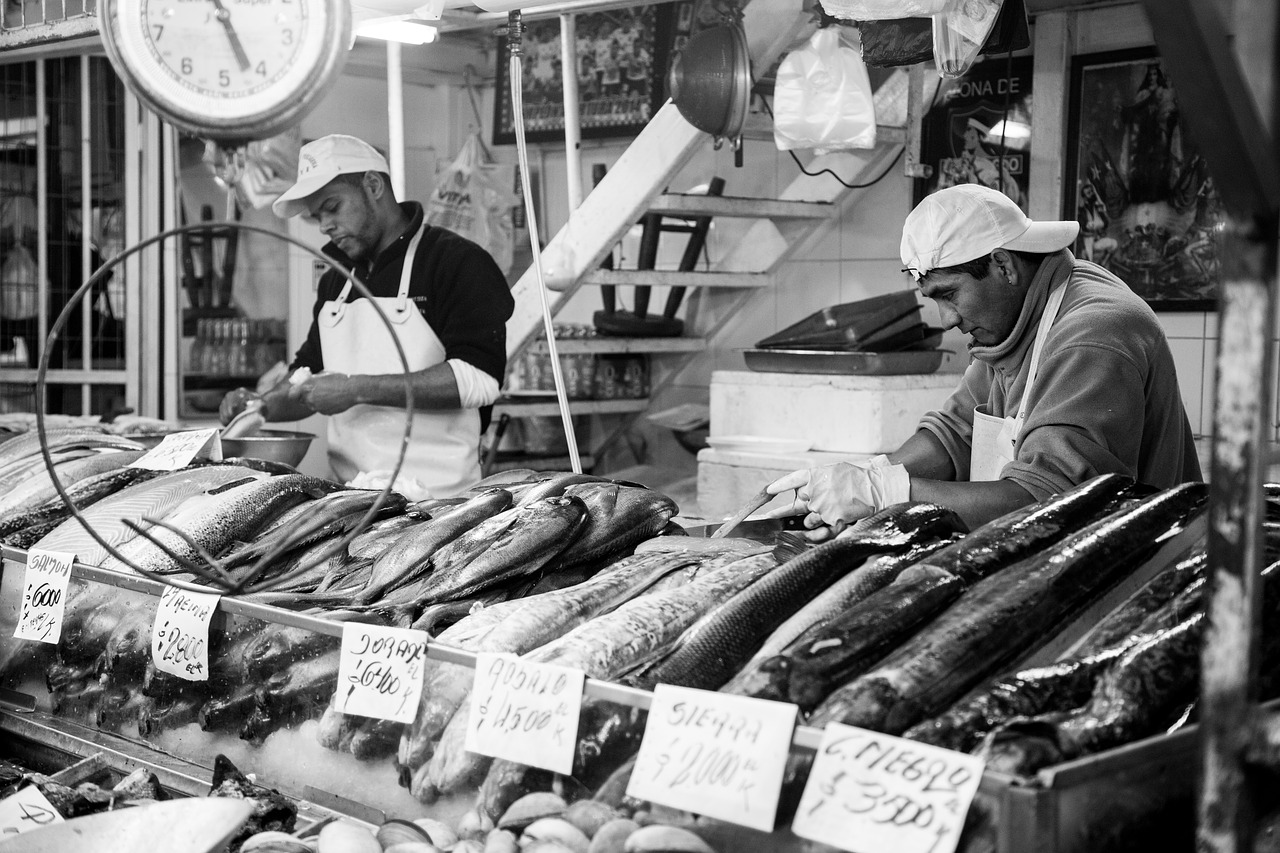 fish market market traditionally free photo