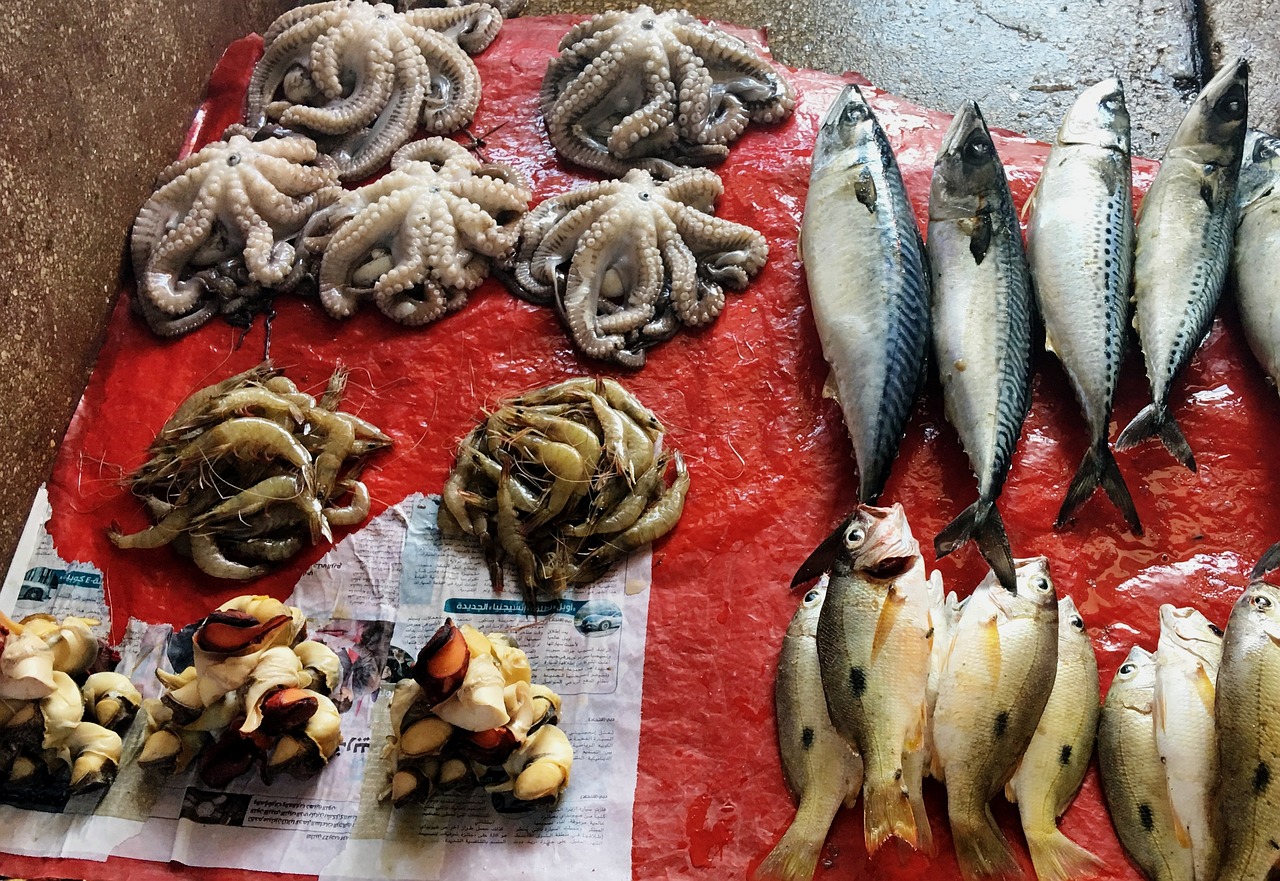 fish market fishmonger seafood free photo
