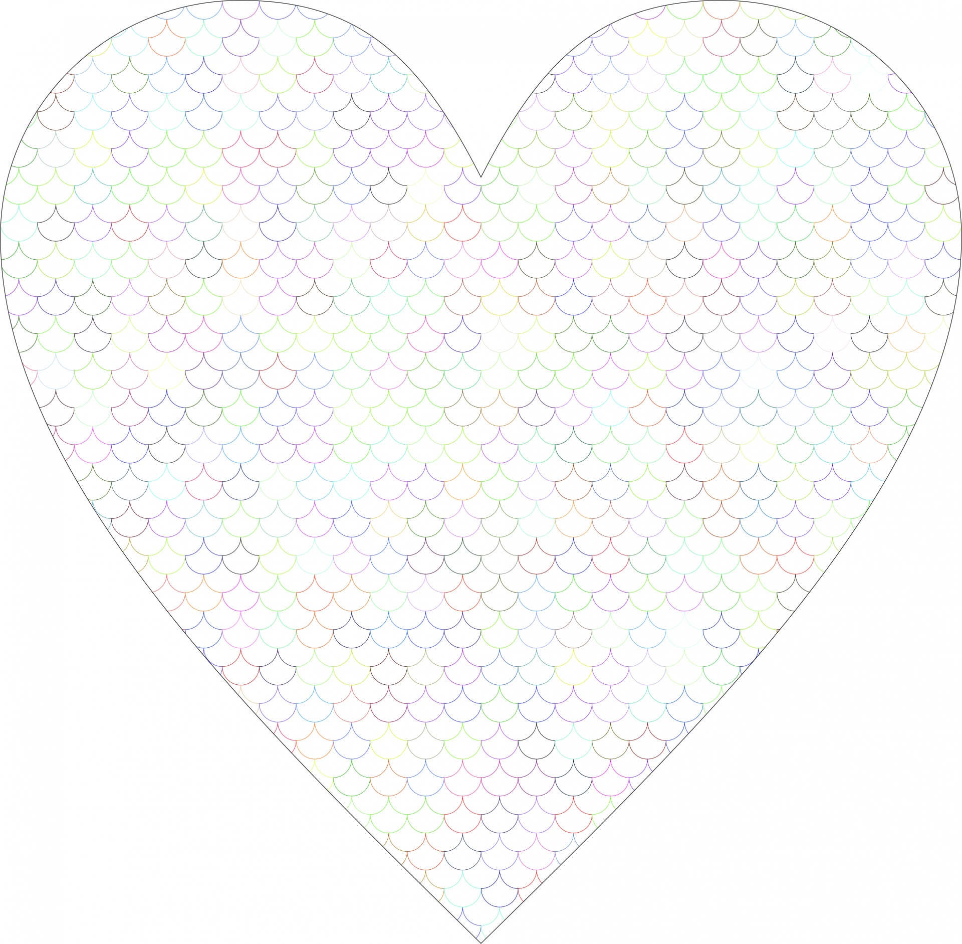 heart fish scale pattern free photo