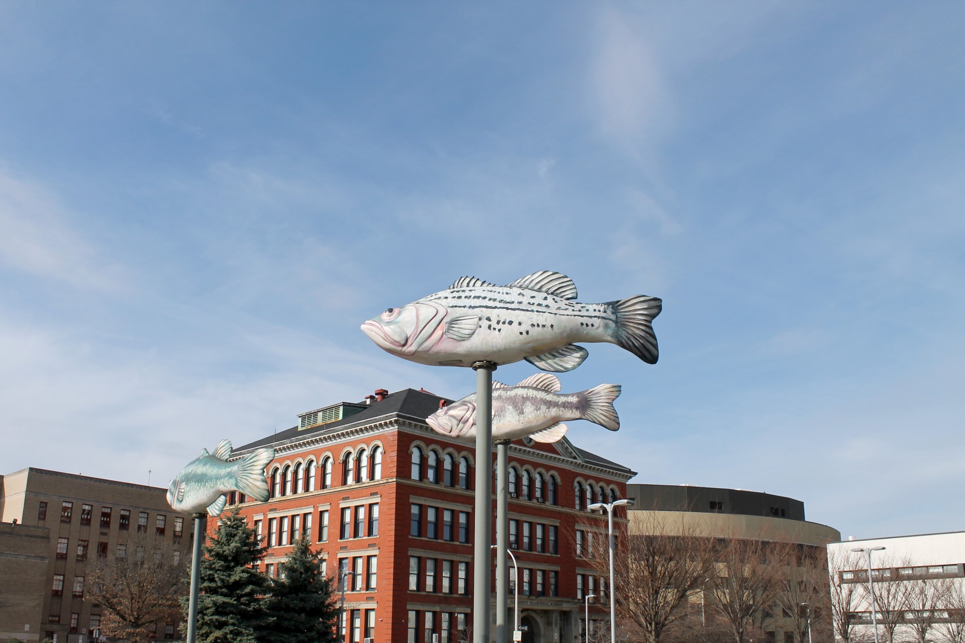 fish sculpture art free photo