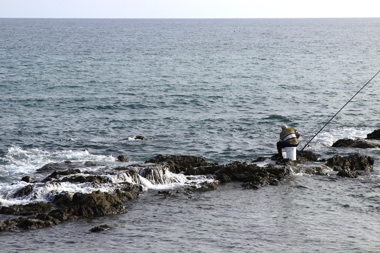 fisherman fishing mijas free photo