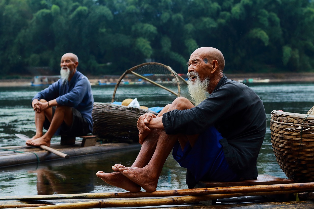 fisherman nature guilin free photo