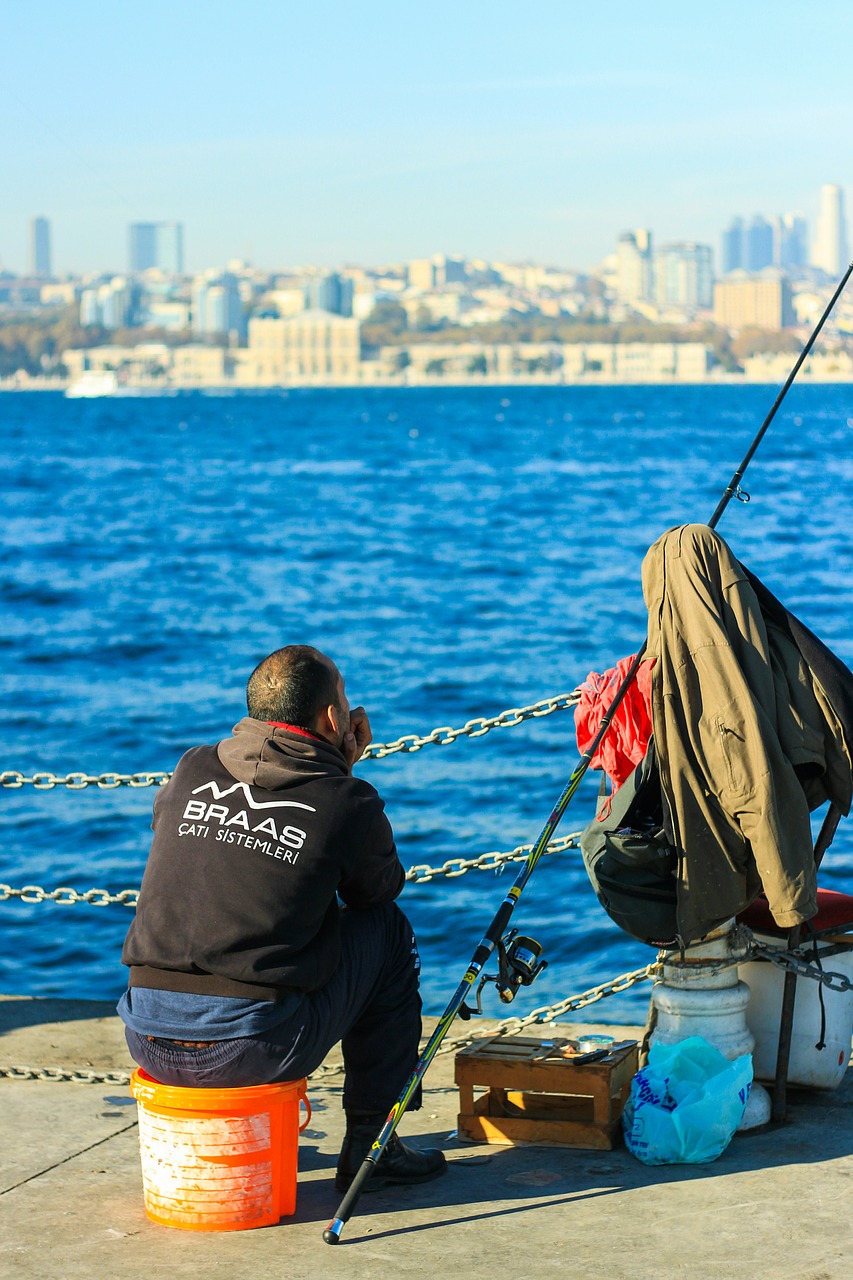 fisherman fishing rod marine free photo