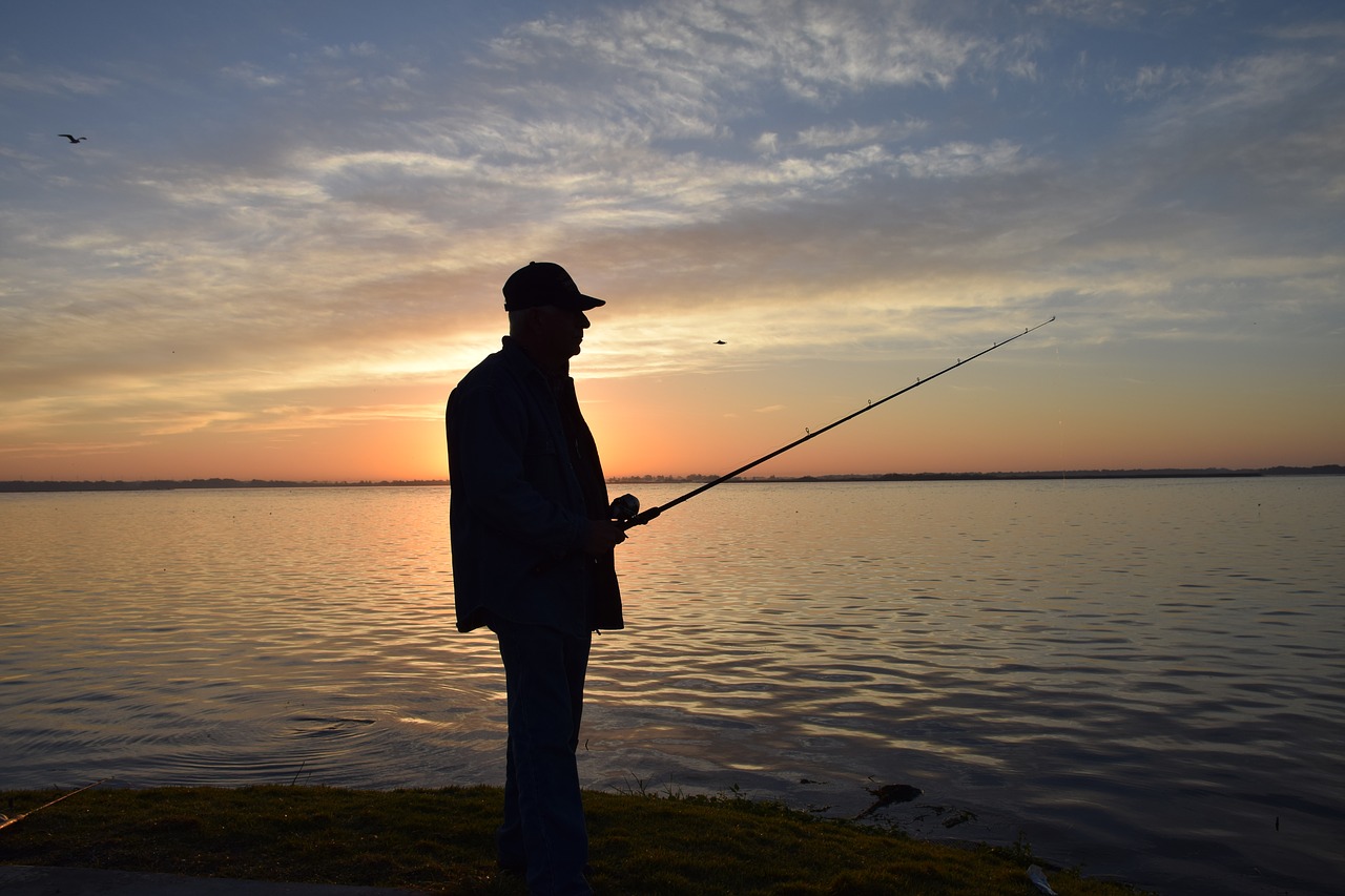 fisherman portrait silhouette free photo