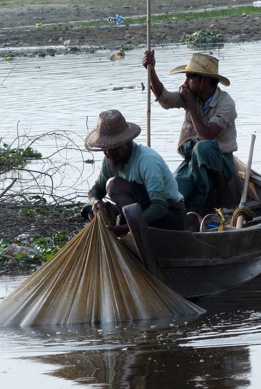 fisherman  myanmar  burma free photo