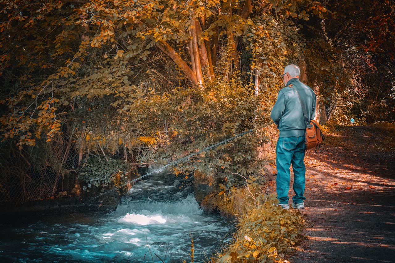 fisherman  fishing  river free photo