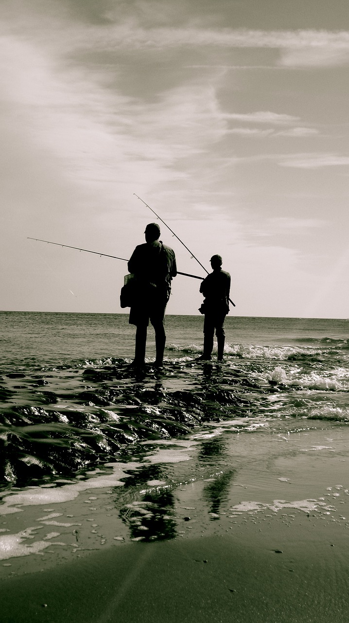 fisherman sea beach free photo