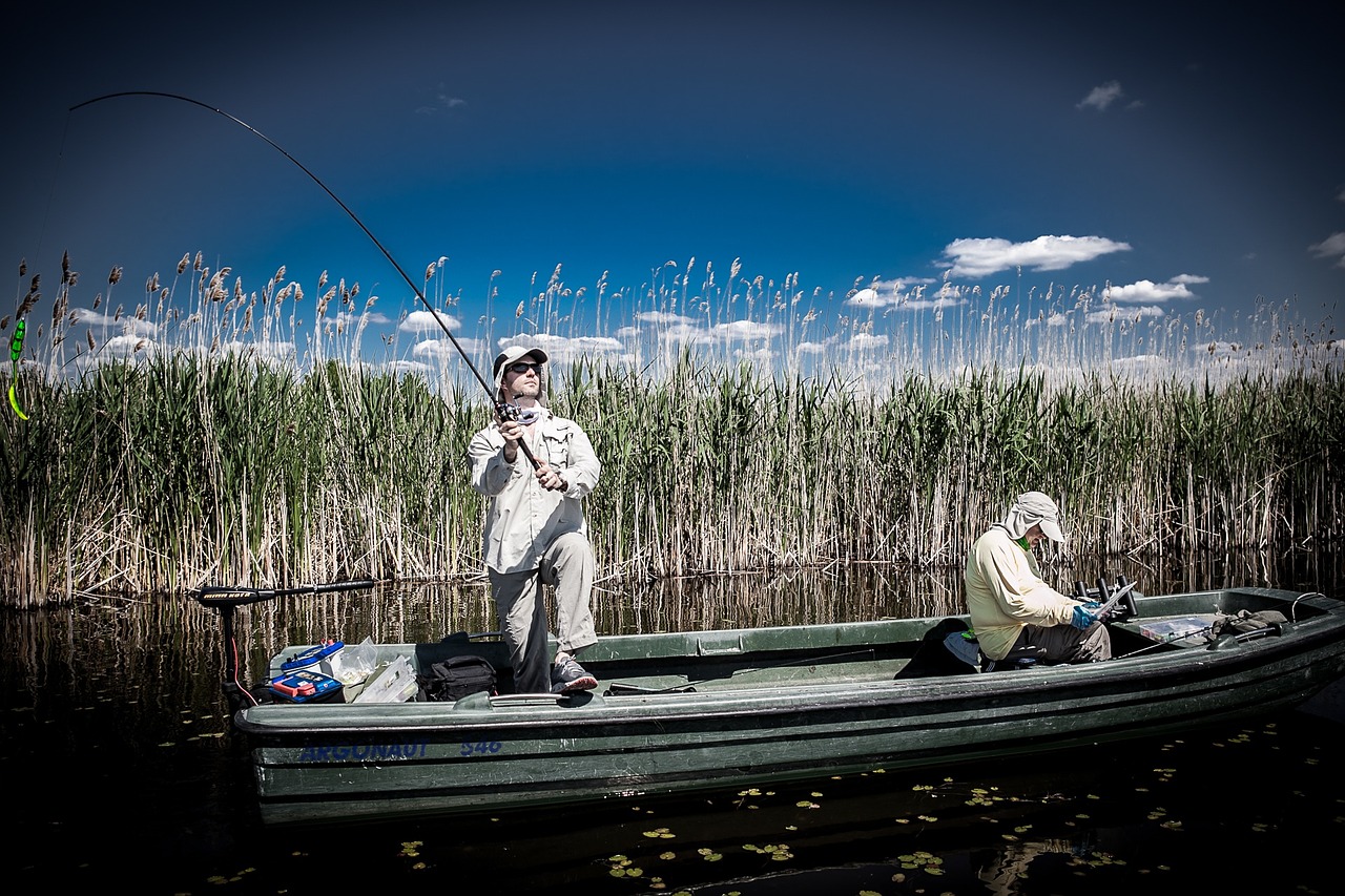 fisherman fishing men casting free photo