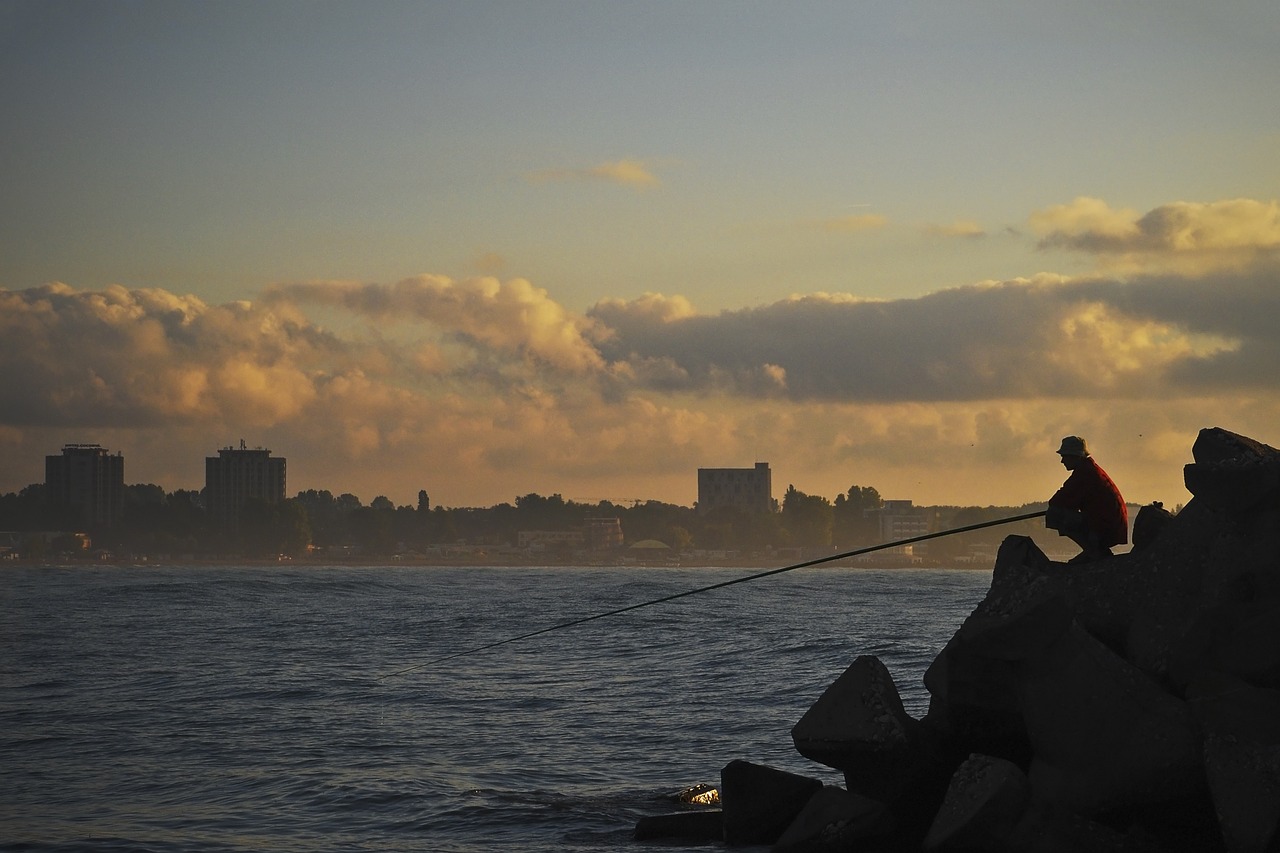 fishing water nature free photo