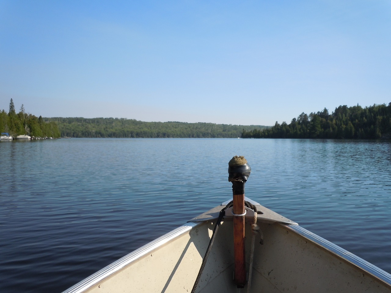 fishing boat lake free photo