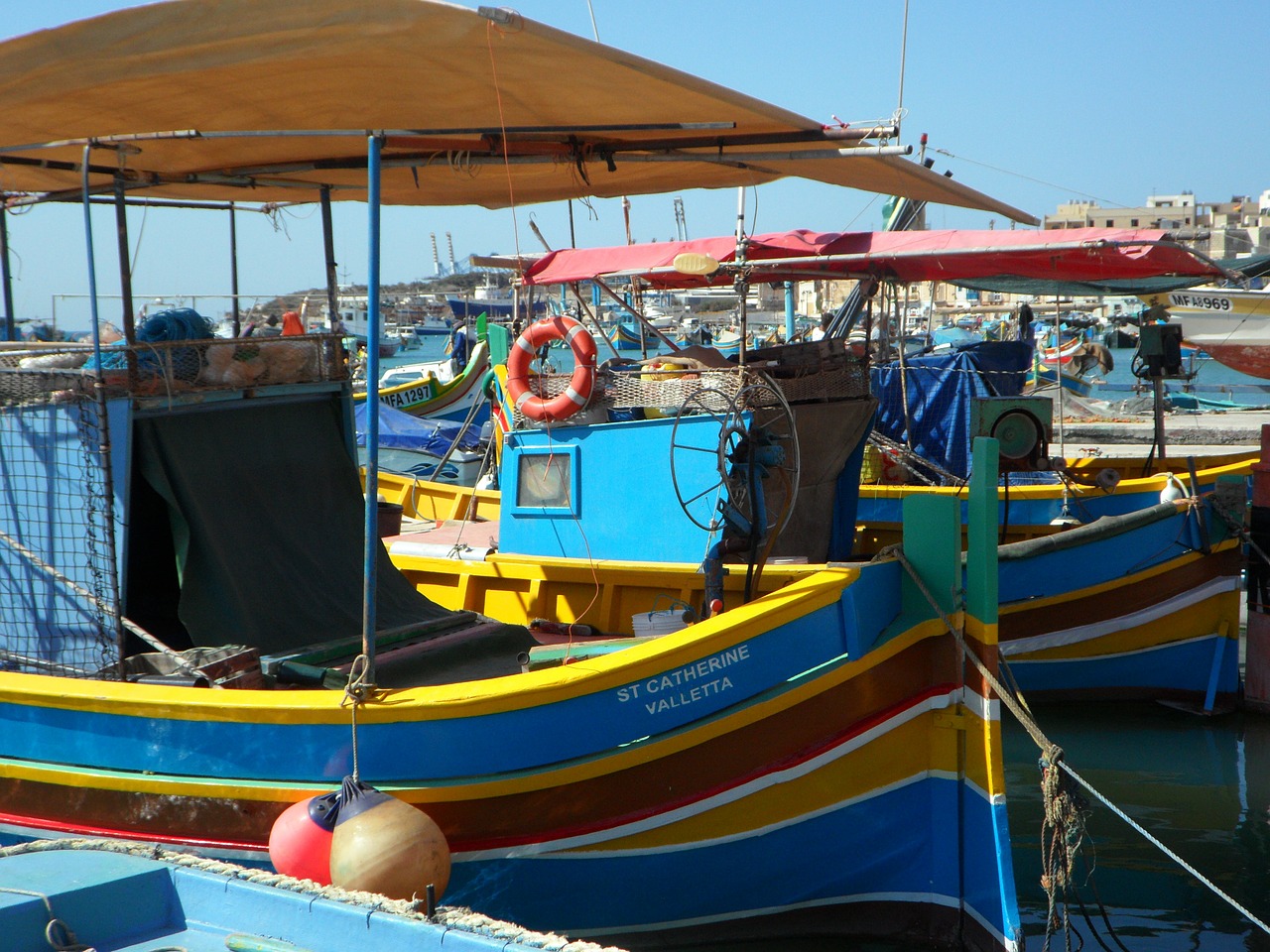 fishing port malta free photo
