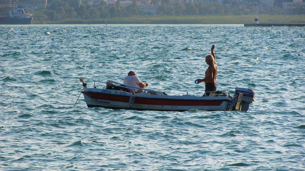 fishing afternoon friends free photo