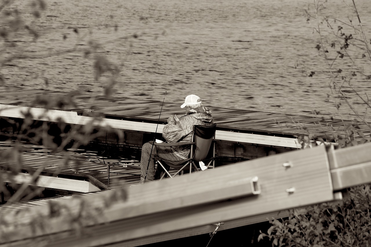 fishing lake man free photo