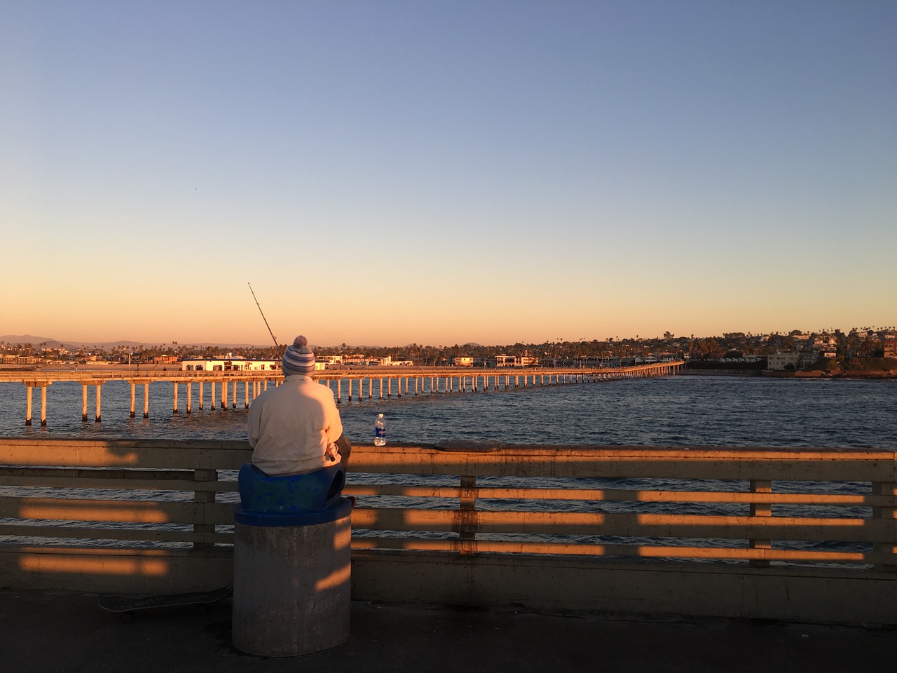 fishing pier ocean free photo