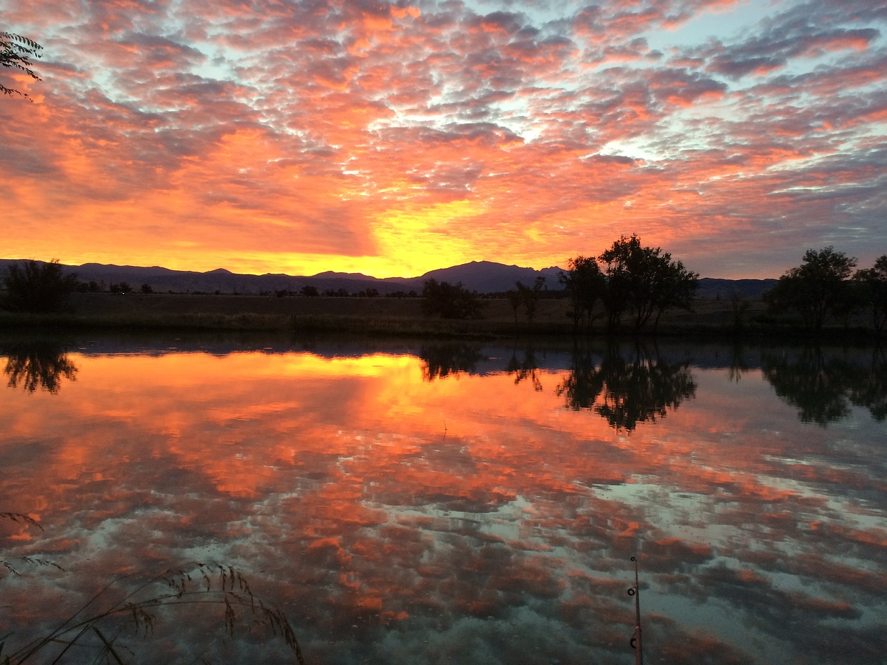 fishing dawn lake free photo