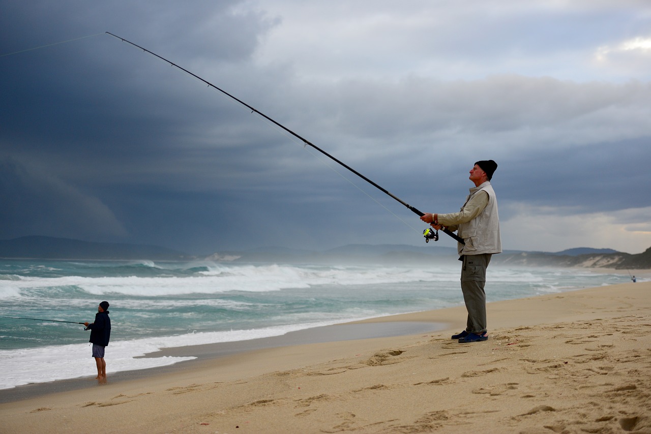 fishing stormy clouds free photo