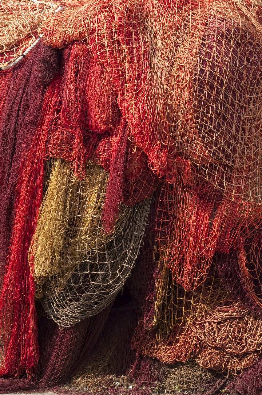 fishing netting red free photo