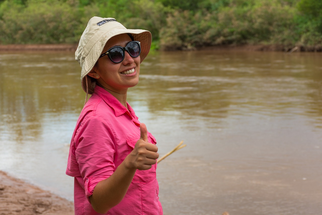 fishing  women  river free photo