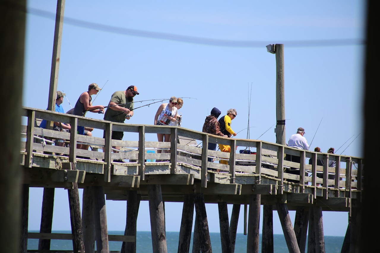 fishing  people  pier free photo