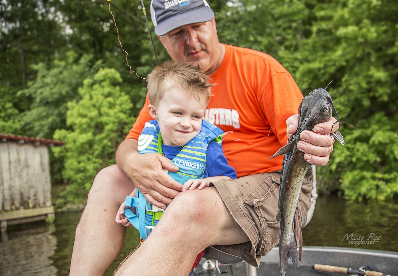 fishing childhood leisure free photo