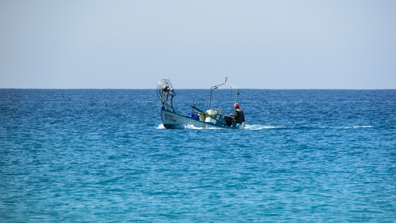 fishing boat fisherman old man free photo