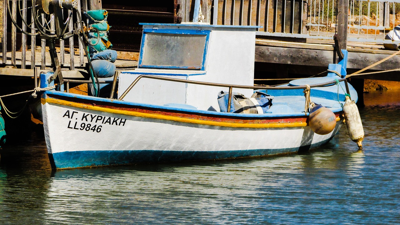 fishing boat fishing shelter potamos liopetri free photo